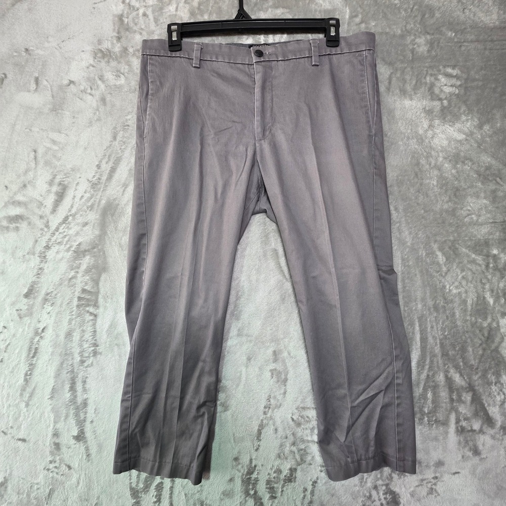 Dockers Mens Gray Slim Fit Stain Defender Chino Pants 36x29 PC9-A5209-0003